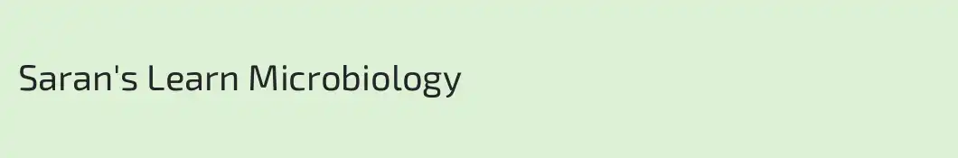 Saran's Learn Microbiology